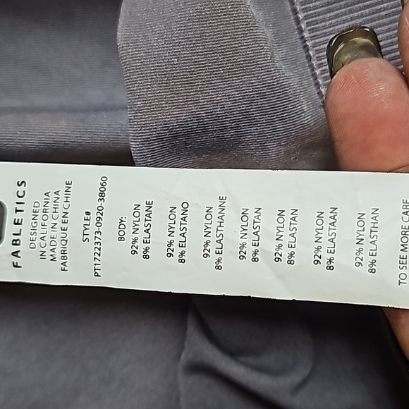 NWT Fabletics Leggings Sz XL Heather Purple - Picture 7 of 9